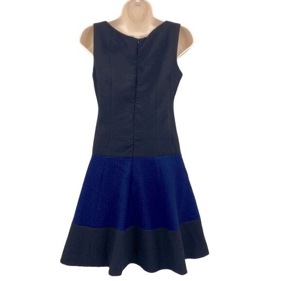 NANETTE Lepore Women’s Black & Blue Color Block Dress Size 4 - Picture 5 of 10